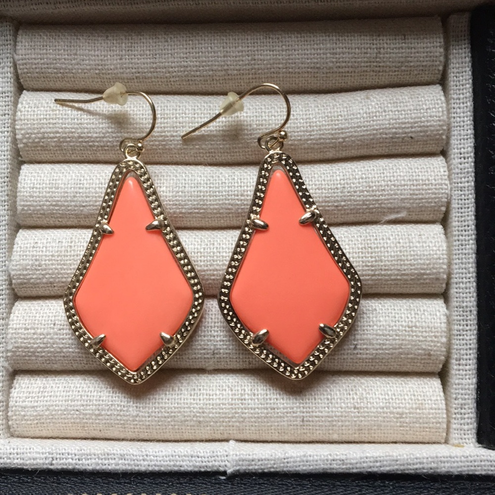 Orange Dangle Kendra Scott Earrings